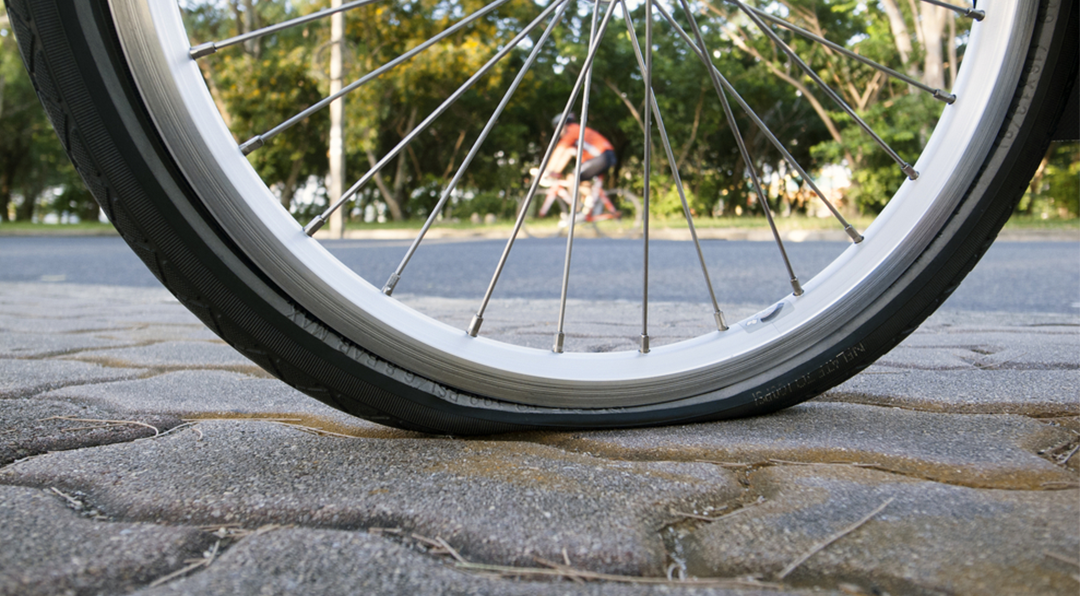 電動自転車(前輪パンク中) 電動自転車のパンクしたタイヤを修理するには？ – REVIBIKES