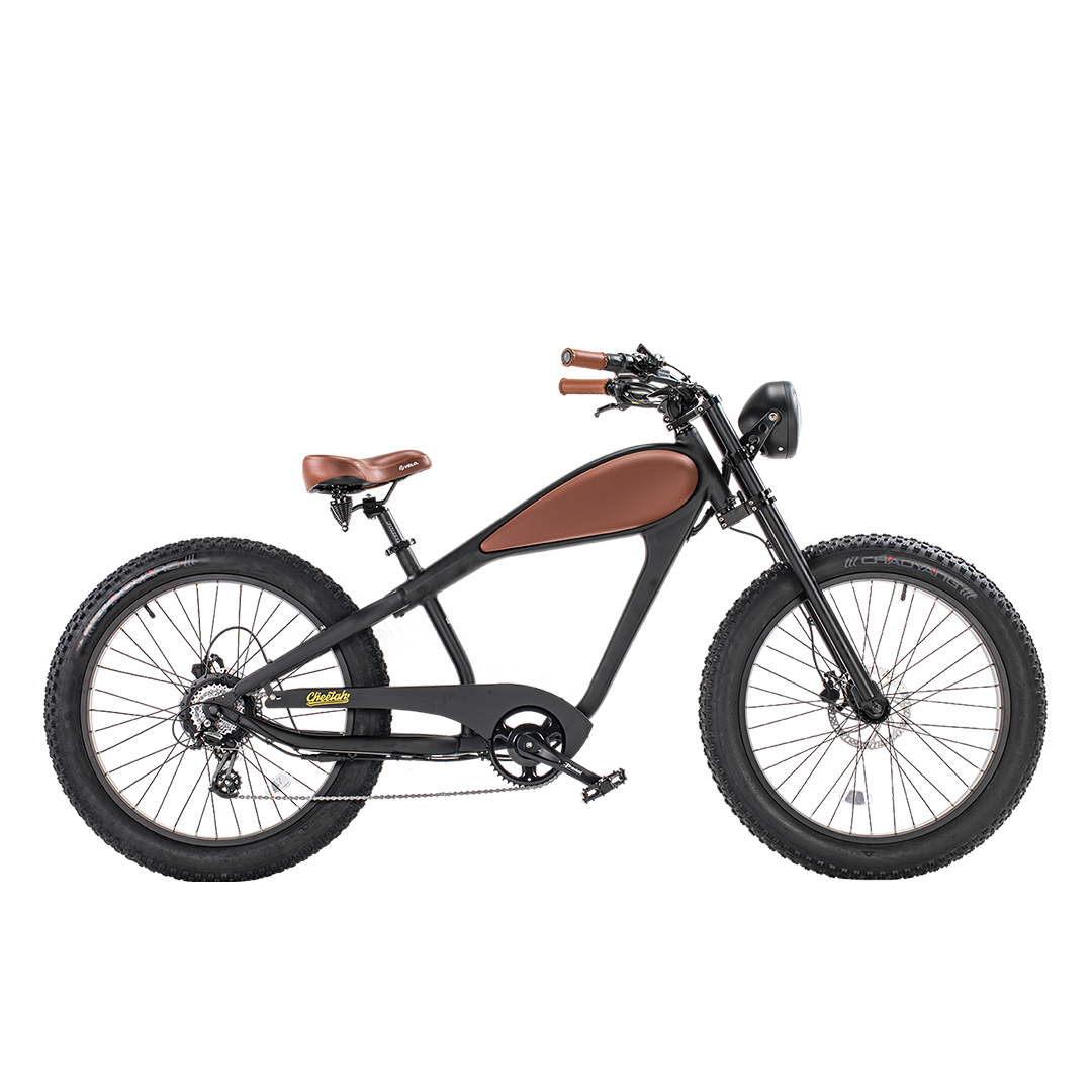 Revibikes Cheetah Cafe Racer Electric Vintage Ebike 48V 750W Fat