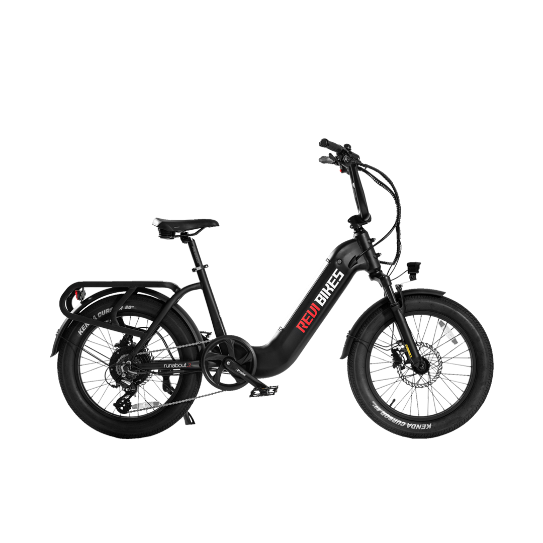 Revibikes Runabout.2 electric cargo bike 52V Step thru commute city utility electric bike with passenger seat