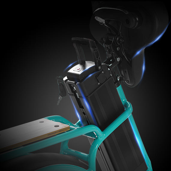 rebel.2 step through folding electric bikes for adults easy to remove battery