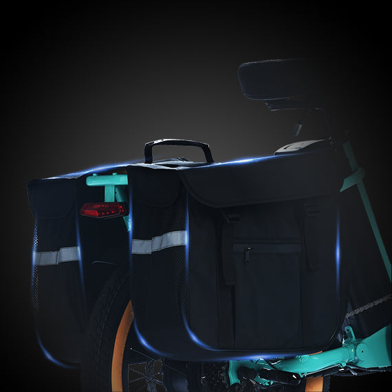 Rebel.2 best foldable bike under $1000 with storage space saddlebag pannier basket