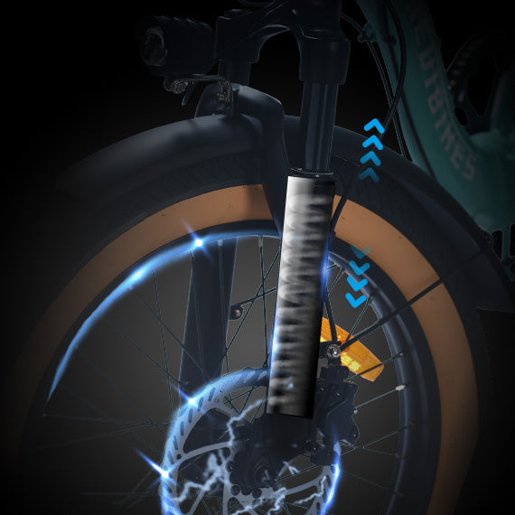 fold away ebike with Hydraulic Disc Brakes