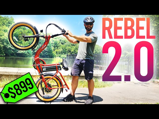Load video: Revibikes Rebel.2 is a stylish looking foldable lightweight medium powerered ebike that is very fully featured. I could just maneuver through a maze.