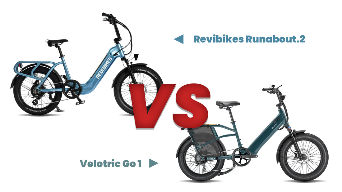 Compact Electric Cargo Ebike: Revibikes Runabout.2 VS Velotric Go 1