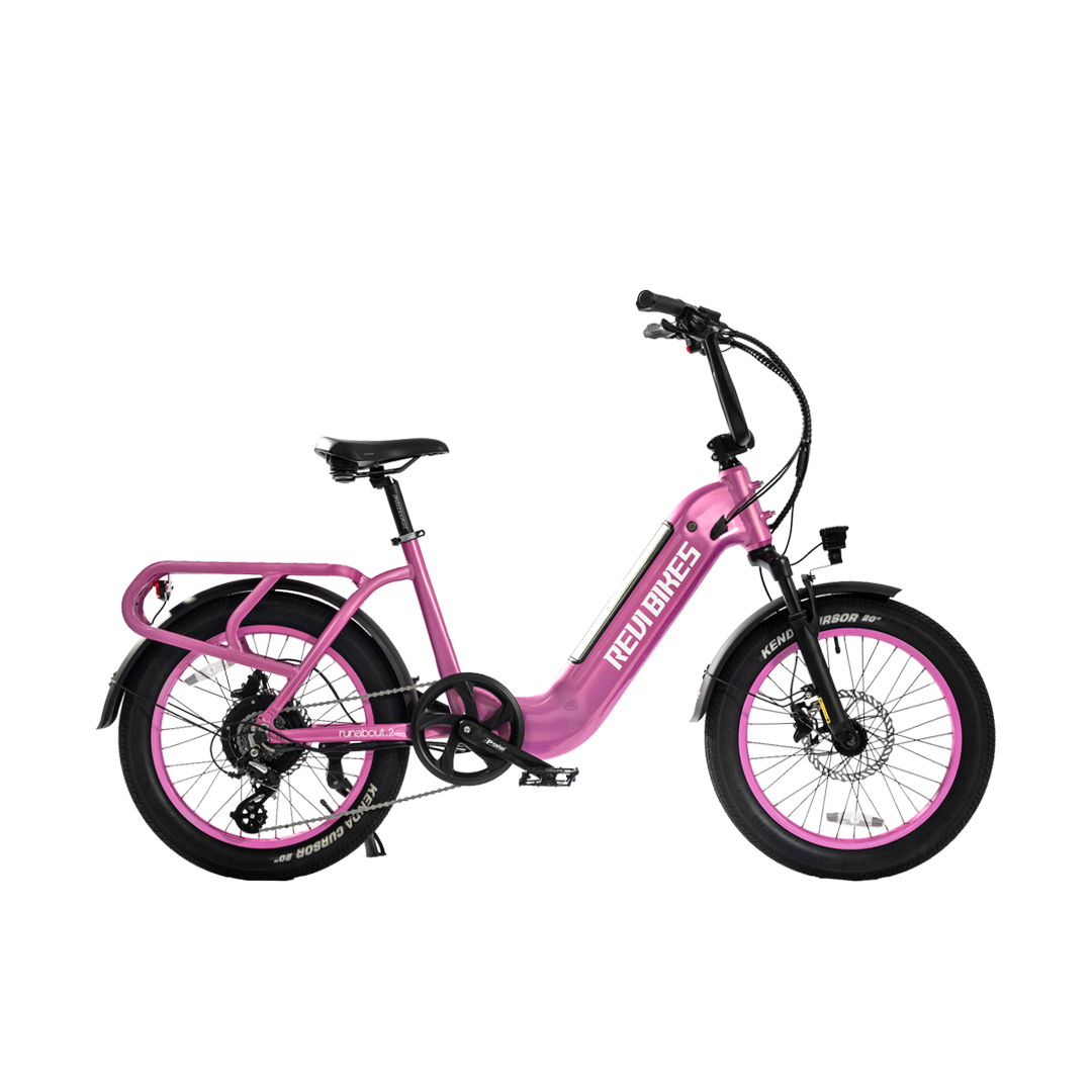 Revibikes Runabout.2 52V Step thru commute city utility electric bike with passenger seat cargo ebike