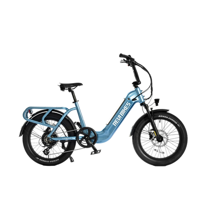 Revibikes Runabout.2 electric cargo bike 52V 750W Step thru commute city utility ebike with 2 seats 