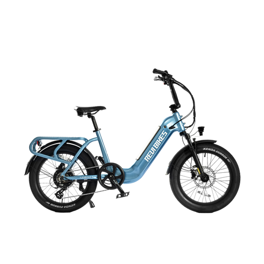Revibikes Runabout.2 electric cargo bike 52V 750W Step thru commute city utility ebike with 2 seats  1080