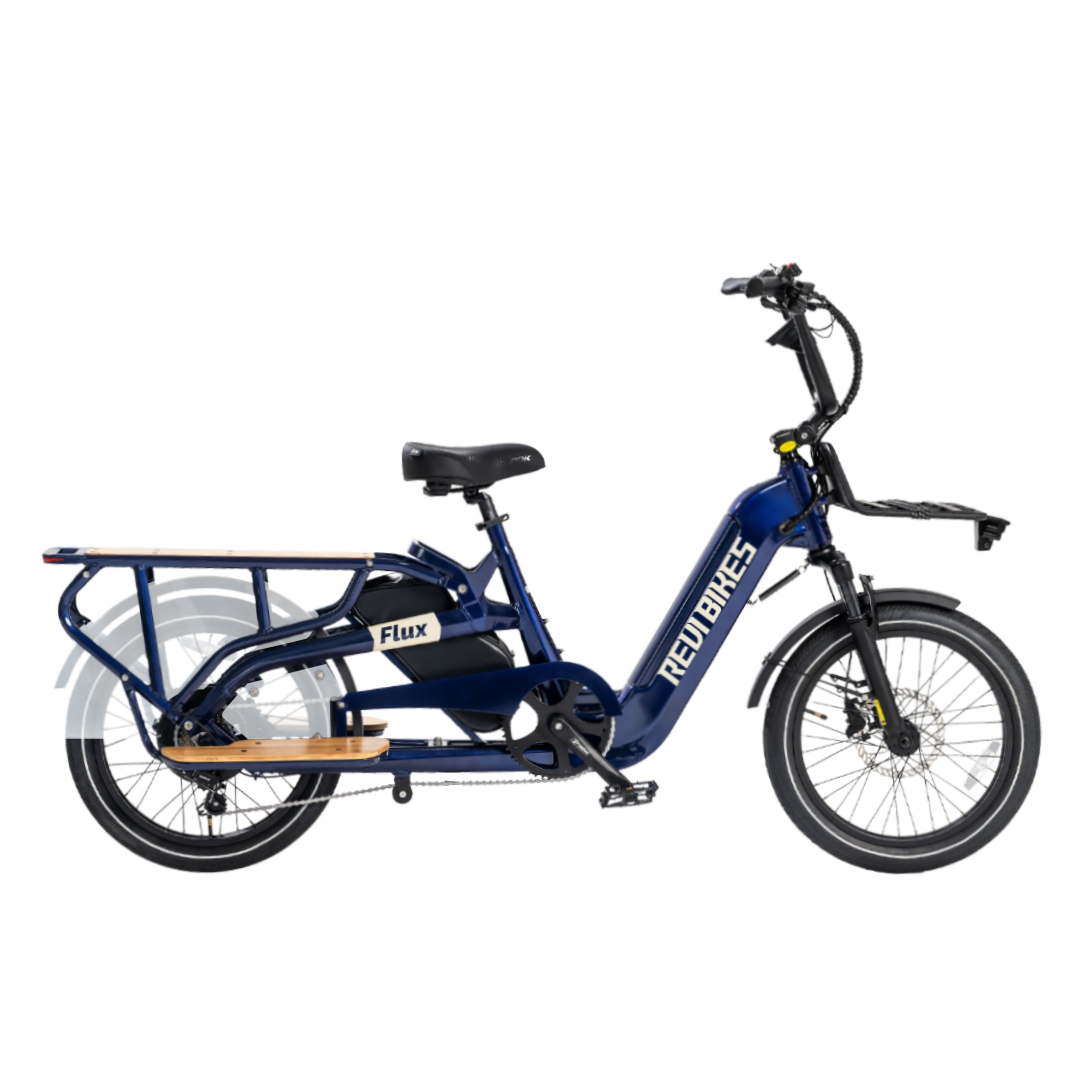revibikes flux cargo ebike for family transportation two battery 48V 750W 15Ah longtail electric bicycle wagon haul gear utility hauling ebike with extend rack electric bicycle for heavy loads business
