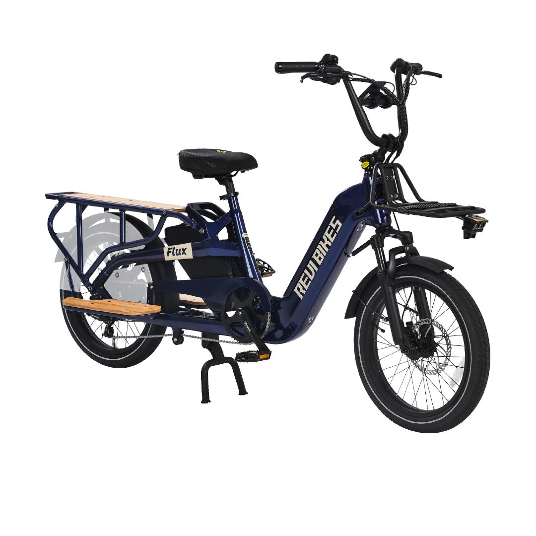 flux electric cargo ebikes revibikes long tail utility bike dual battery family cargo electric bikes with child seat passenger seat long range wagon carrier delivery ebike 2 kids dual seat electric cargo bikes to carry kids bakfiets CycWagen Cargo Ebike yuba Kombi radwagon lectric XPedition aventon abound Packer
