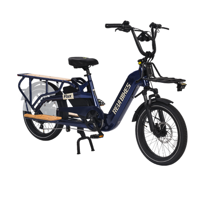flux electric cargo ebikes revibikes long tail utility bike dual battery family cargo electric bikes with child seat passenger seat long range wagon carrier delivery ebike 2 kids dual seat electric cargo bikes to carry kids bakfiets CycWagen Cargo Ebike yuba Kombi radwagon lectric XPedition aventon abound Packer