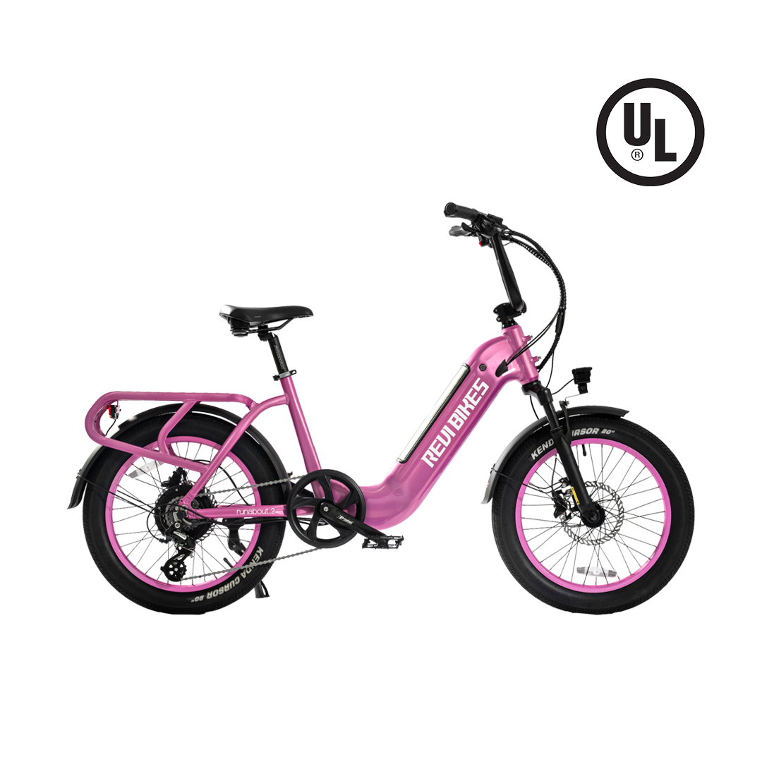 Runabout.2 Step thru City Utility Electric Bike Commute Cargo Bike 2 Seat REVIBIKES