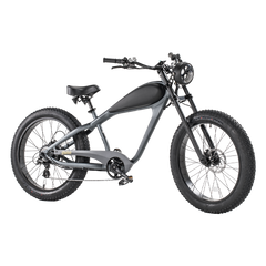 Revibikes Cheetah Cafe Racer Electric Vintage Ebike 48V 750W Fat Tire Mountain Ebike Retro Beach Cruiser REVIBIKES