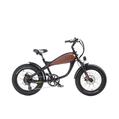 Revibikes Cheetah Mini 20 Inch Ebikes Retro Fat Tire Electric Bicycle Cheetah Cafe Racer Harley Style REVIBIKES
