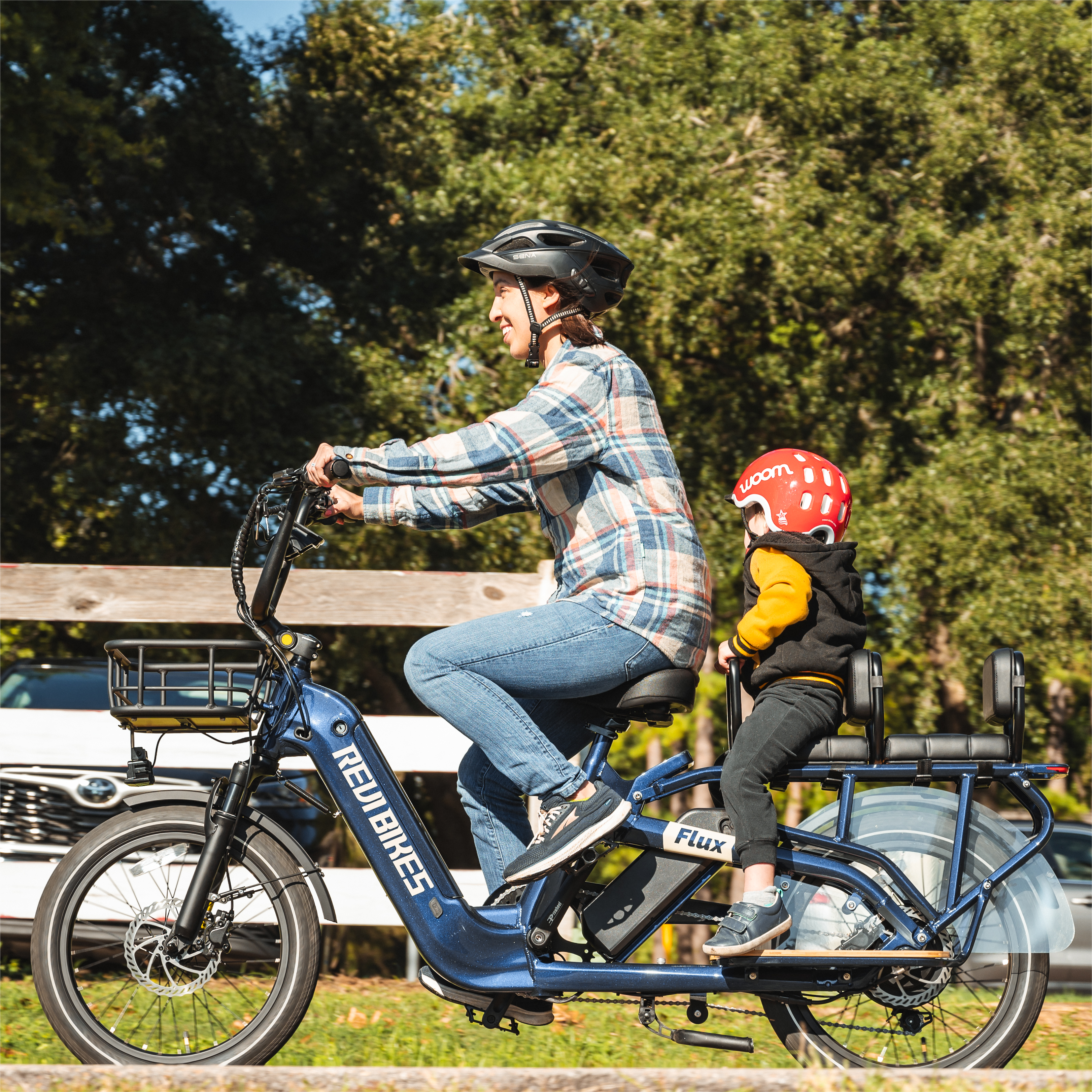 flux electric cargo ebikes revibikes long tail utility bike dual battery family cargo electric bikes with child seat passenger seat long range wagon carrier delivery ebike 2 kids dual seat electric cargo bikes to carry kids bakfiets CycWagen Cargo Ebike yuba Kombi radwagon lectric XPedition aventon abound Packer