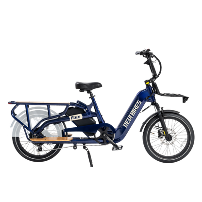 flux electric cargo ebikes revibikes long tail utility bike dual battery family cargo electric bikes with child seat passenger seat long range wagon carrier delivery ebike 2 kids dual seat electric cargo bikes to carry kids bakfiets heavy duty ecargo CycWagen Cargo Ebike yuba Kombi radwagon lectric XPedition aventon abound Packer