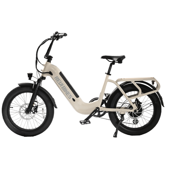 Revibikes Runabout.2 52V Step thru commute city utility electric bike with passenger seat cargo ebike