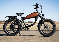 Revibikes Cheetah cafe racer electric motorized bike vintage electric bike looks like motocycle retro chopper beach cruiser motorized bicycle fat tire electric bike urban cruiser